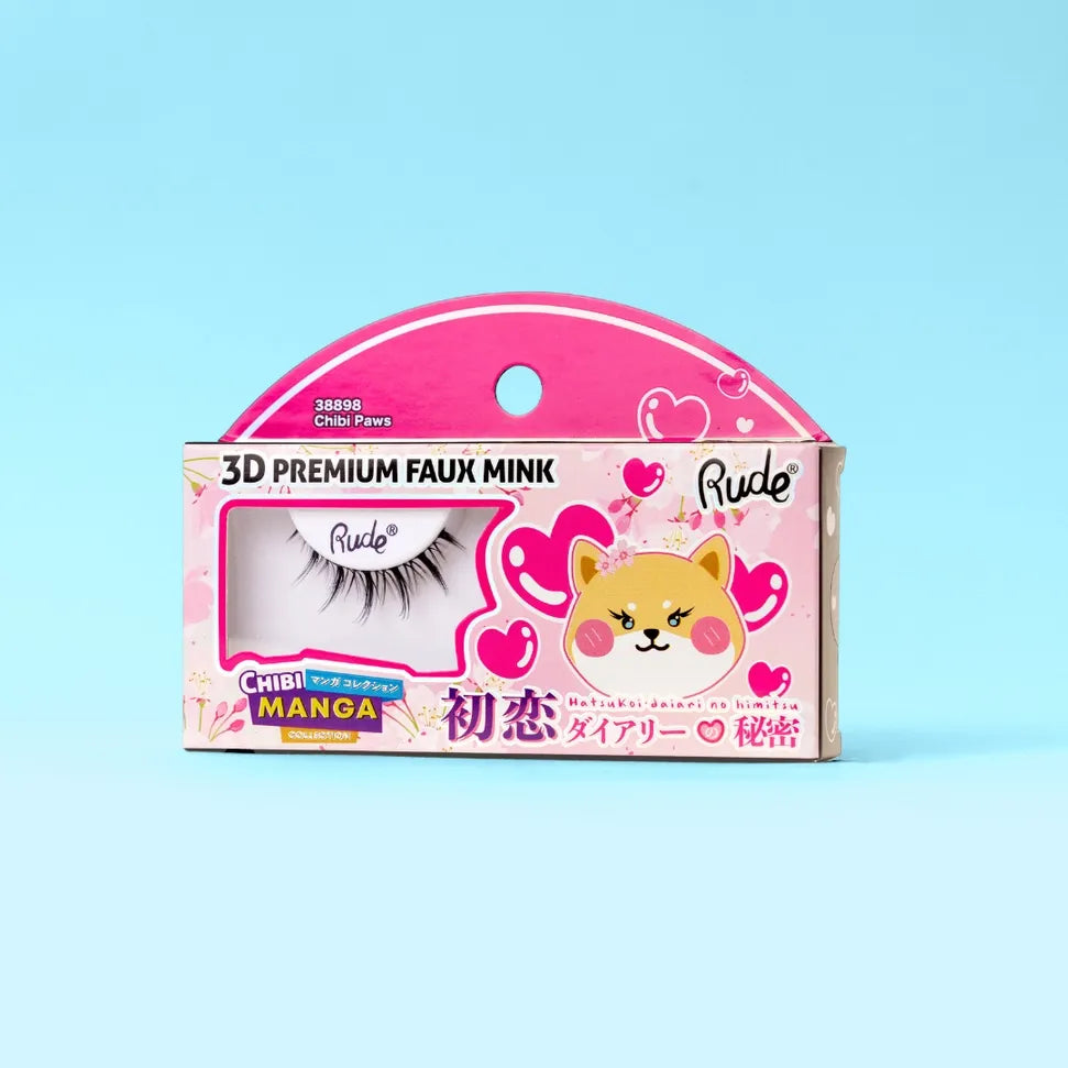 Chibi Paws Manga Künstliche Wimpern Rude Cosmetics