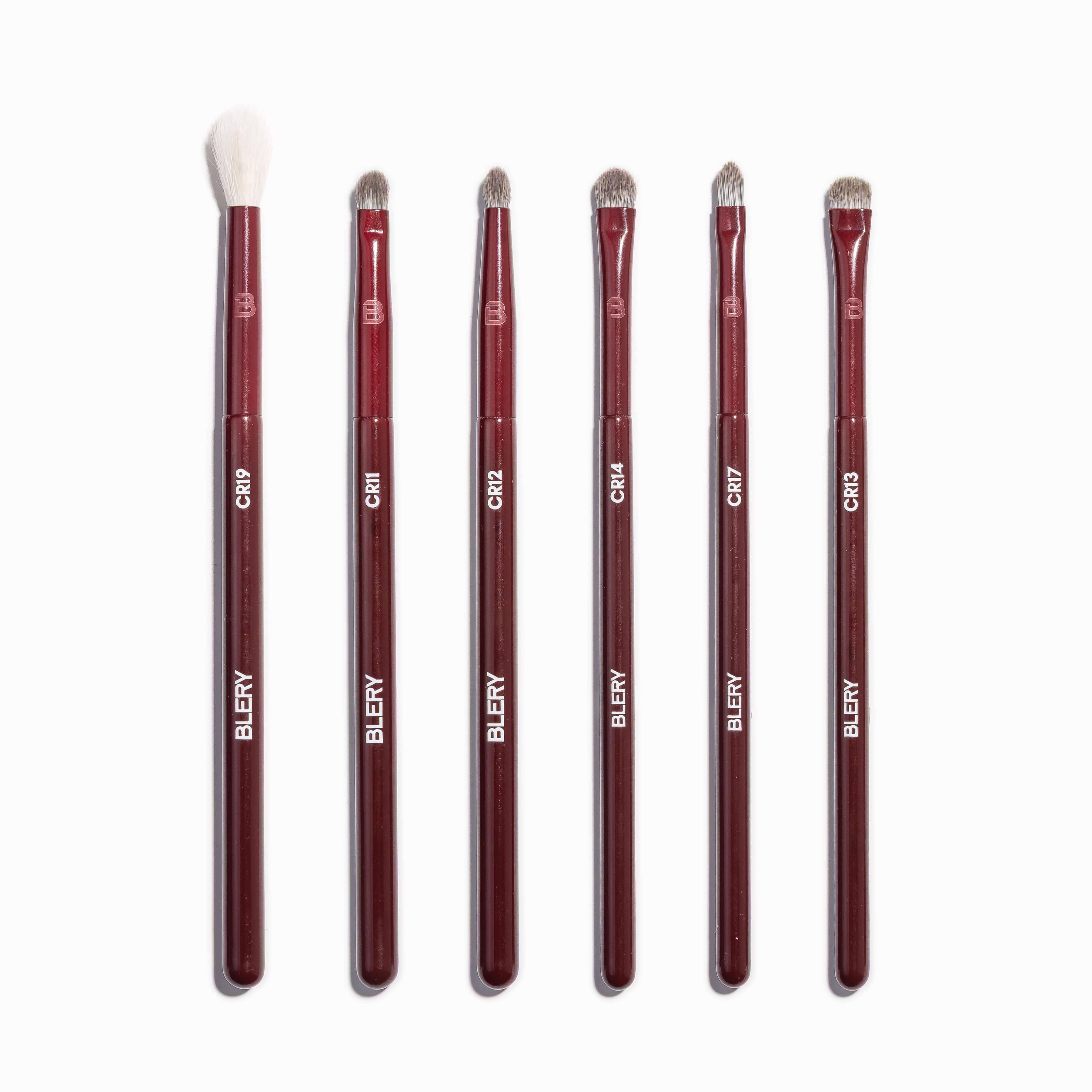 Blery, Detail‑ & Smudge‑Pinsel‑Set für soft Eye‑Looks