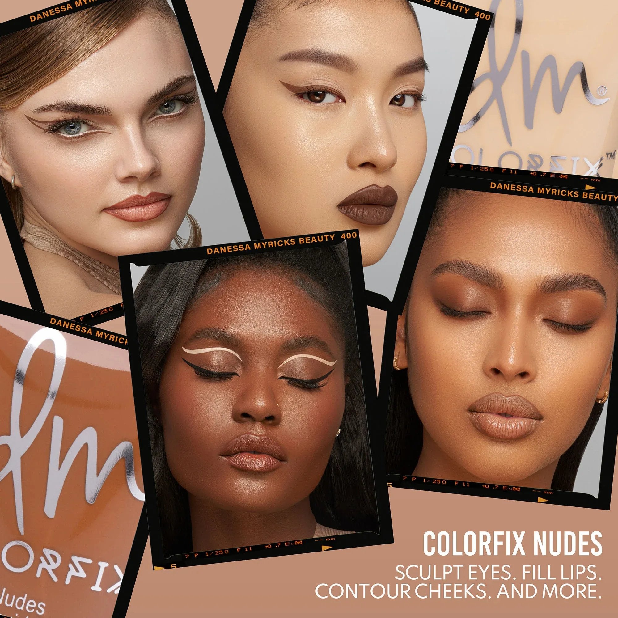 Danessa Myricks Colorfix, Nudes, Lidschatten, Lippenfarben, Contouring, wasserfest - Tigerzzz-Shop