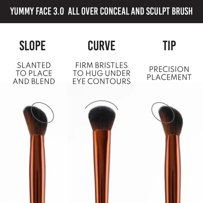 Danessa Myricks Yummy Face 3.0 Conceal & Sculpt Brush - Tigerzzz - Shop