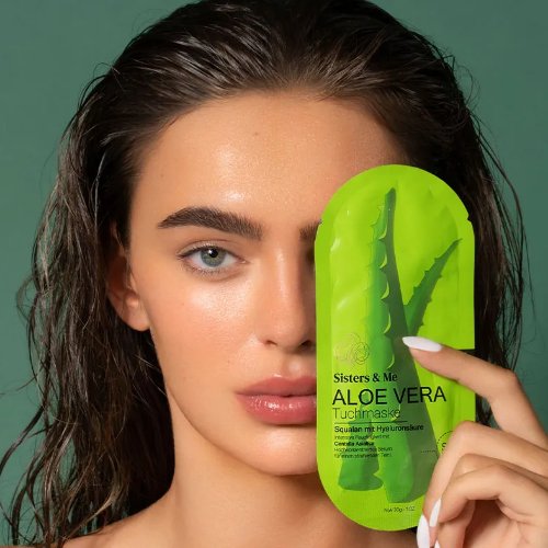 Sisters & me, Aloe Vera Tuchmaske, 5 Stück, vegan - Tigerzzz-Shop