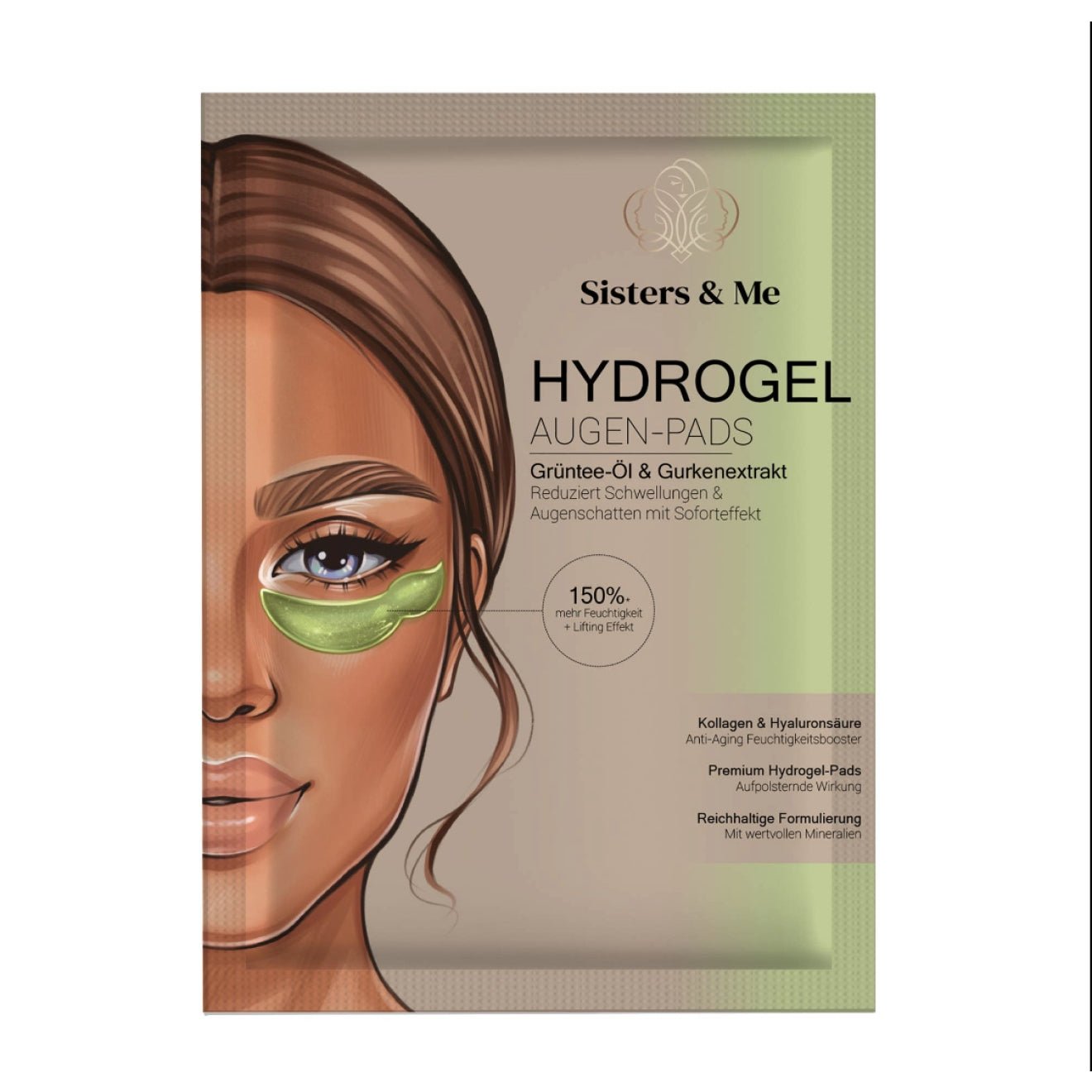 Sisters & me, Hydrogel Eyepatches Green, 10 Stück, vegan - Tigerzzz-Shop