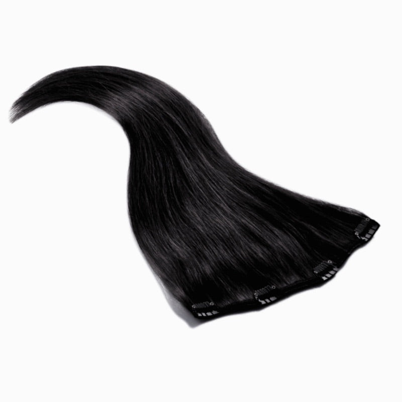 Tigerzzz-Stylists Clip-in Extensions: schwarz 1, 40cm, 40gr, Haarverlängerung - Tigerzzz-Shop