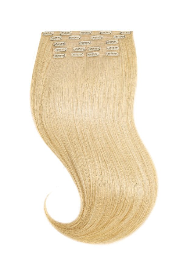 Tigerzzz-Stylists Echthaar Clip-in Extensions: goldblond #24, bis 55cm, 220g - Tigerzzz-Shop