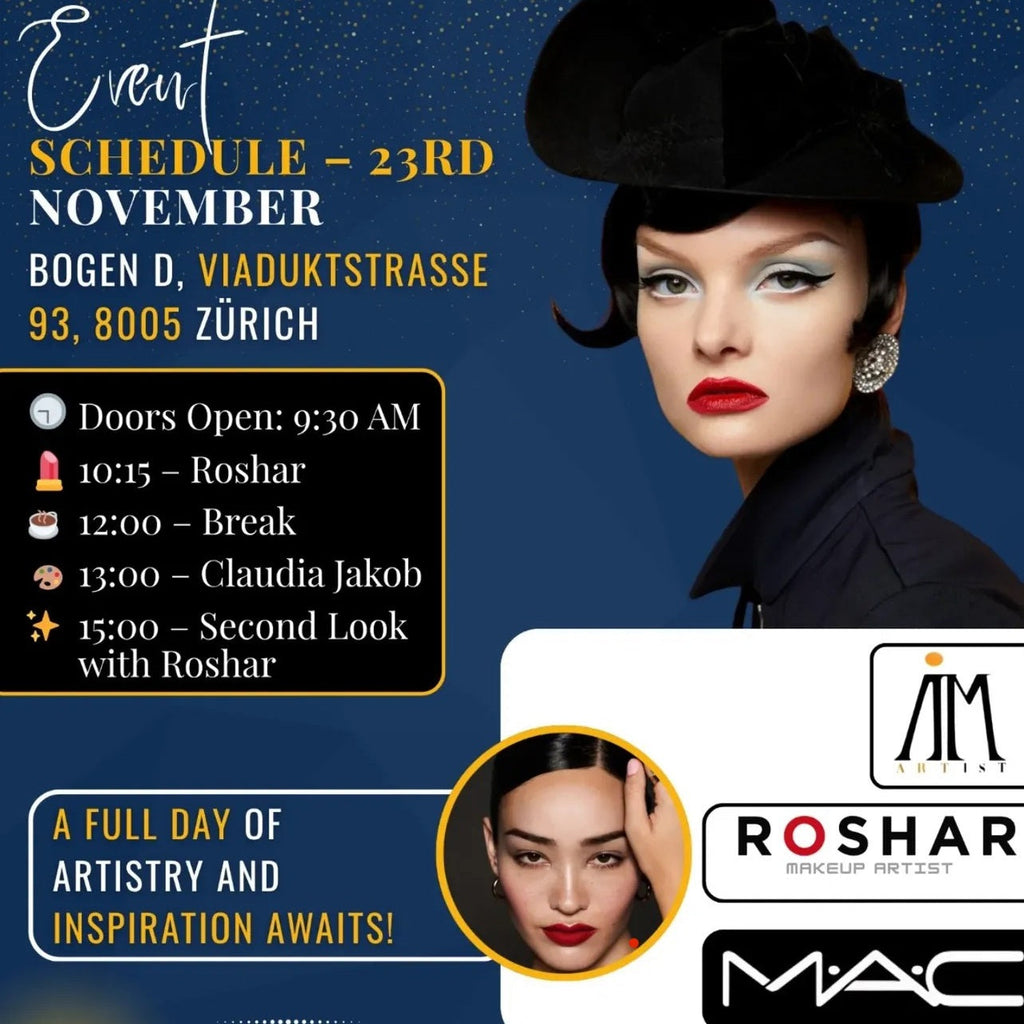 „Glow, Learn, Repeat – dein Tag mit Roshar, M.A.C, I.A.M Artist & Tigerzzz