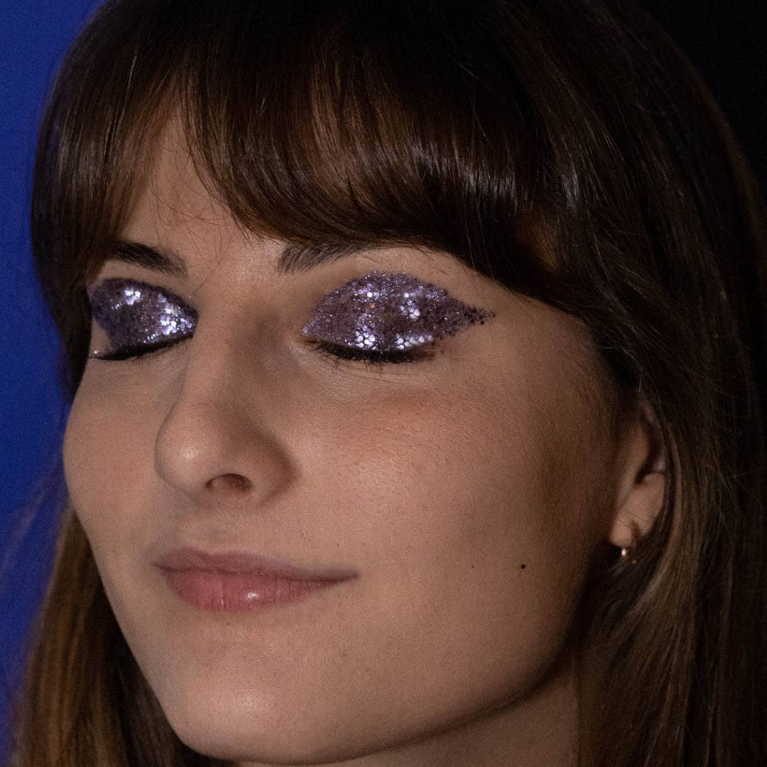 Purple rain glitter
