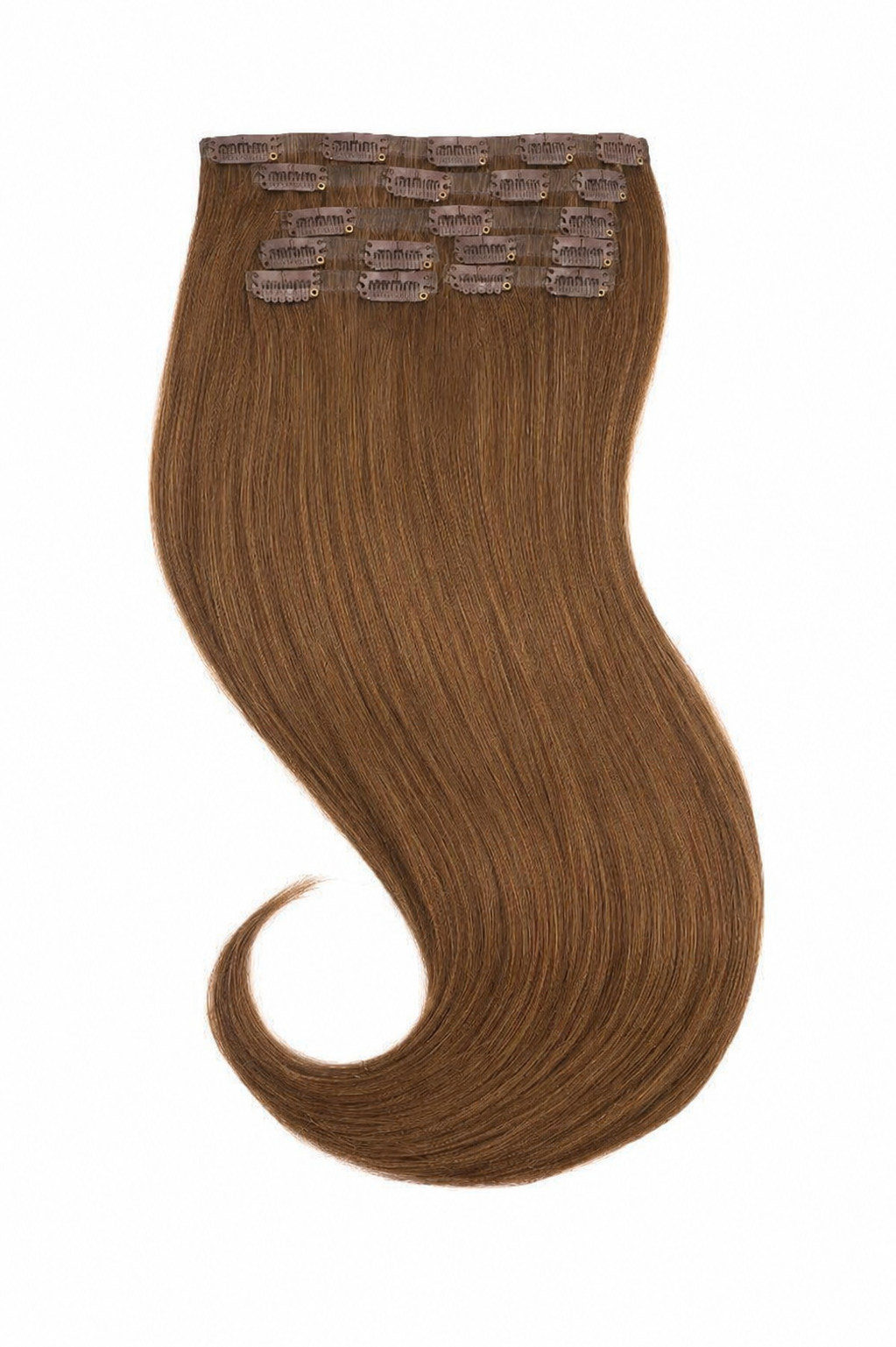 Tigerzzz-Stylists Real Hair Clip-in Extensions: Dark Blonde #12, 40cm, 120g 