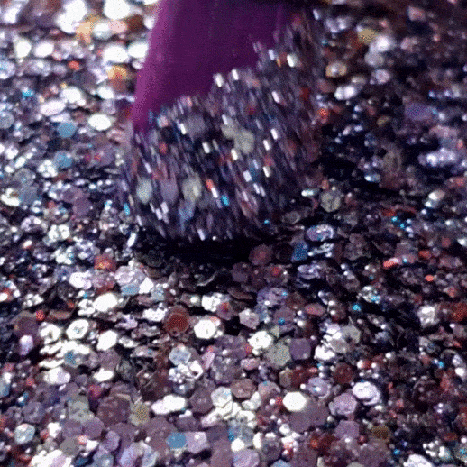 Purple rain glitter