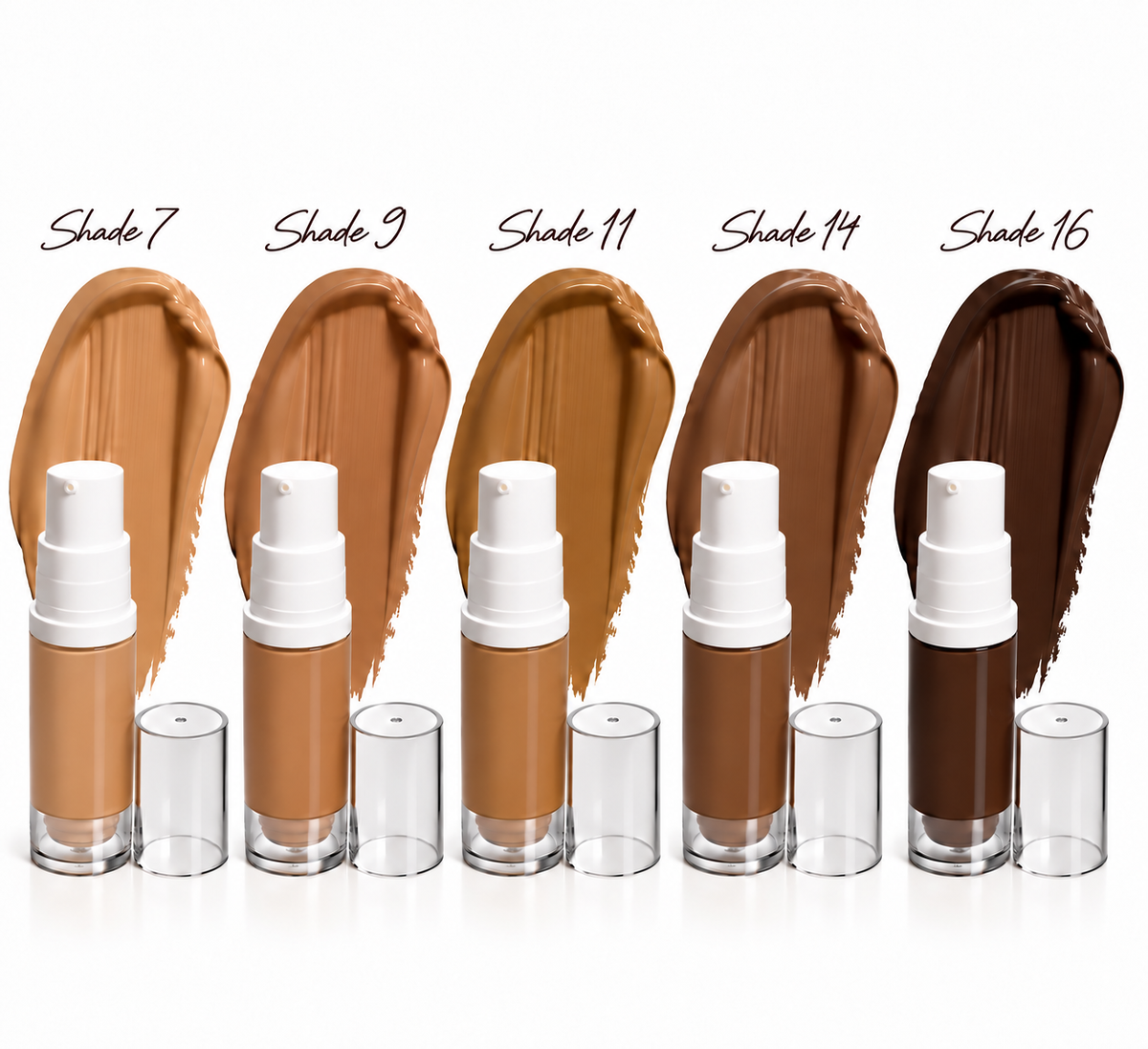 Foundation Tester Set – 5 × 5ml | Danessa Myricks & FACEatelier