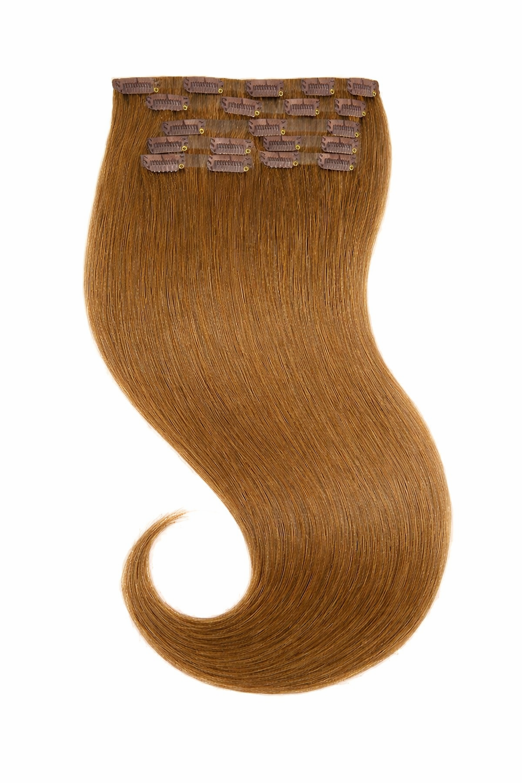 Tigerzzz-Stylists Echthaar Clip-in Extensions: 8-teiliges Set, 45cm, 120g