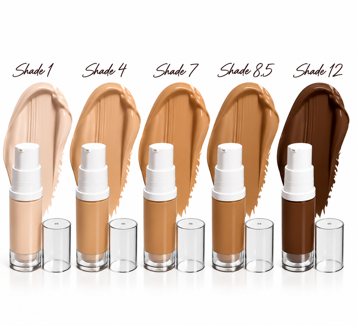 Foundation Tester Set – 5 × 5ml | Danessa Myricks & FACEatelier