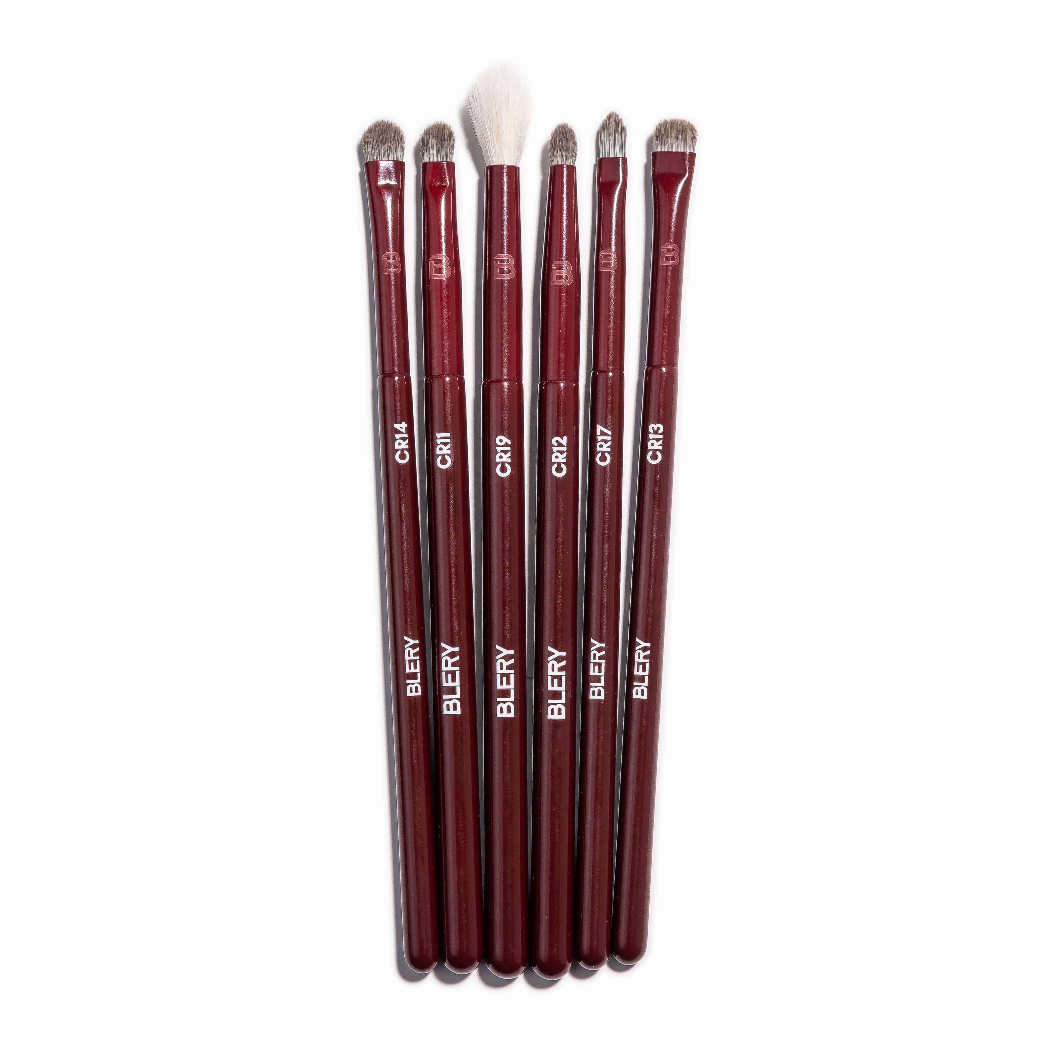 Blery, Detail‑ & Smudge‑Pinsel‑Set für soft Eye‑Looks