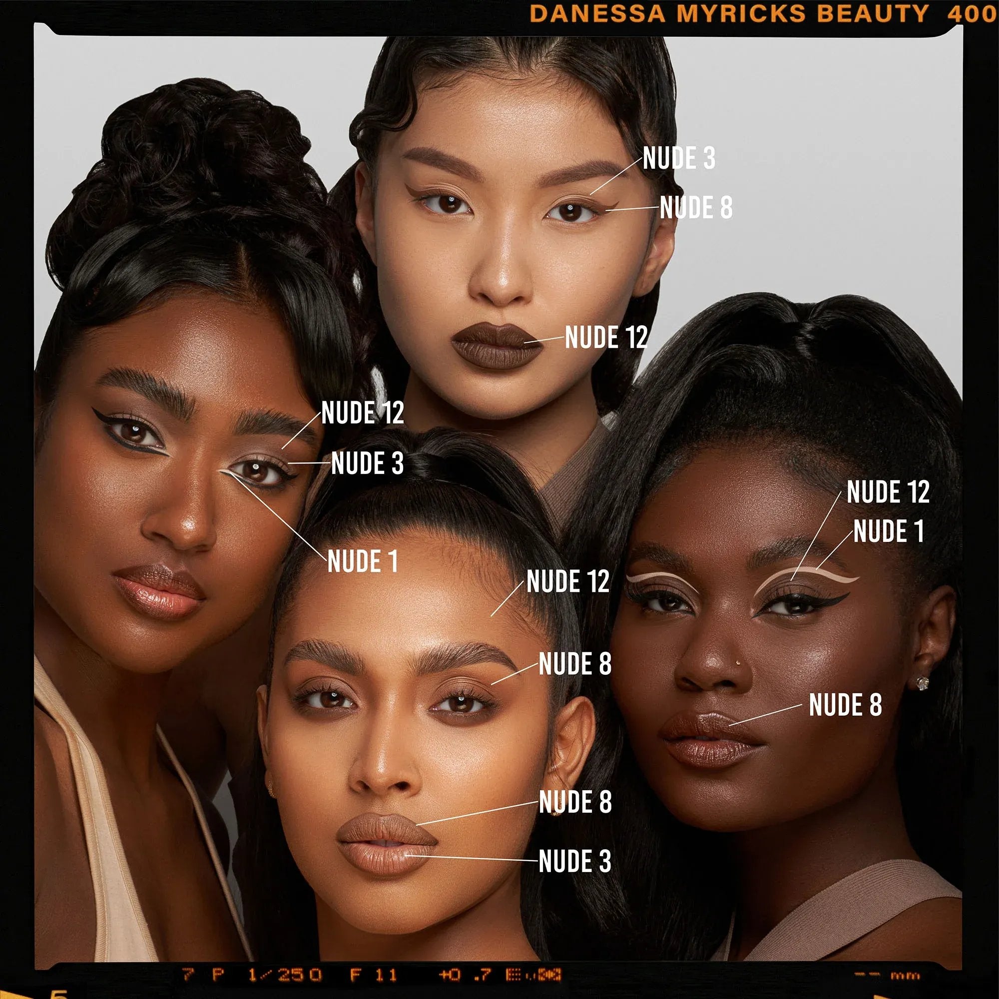 Danessa Myricks Colorfix, Nudes, Lidschatten, Lippenfarben, Contouring, wasserfest - Tigerzzz-Shop