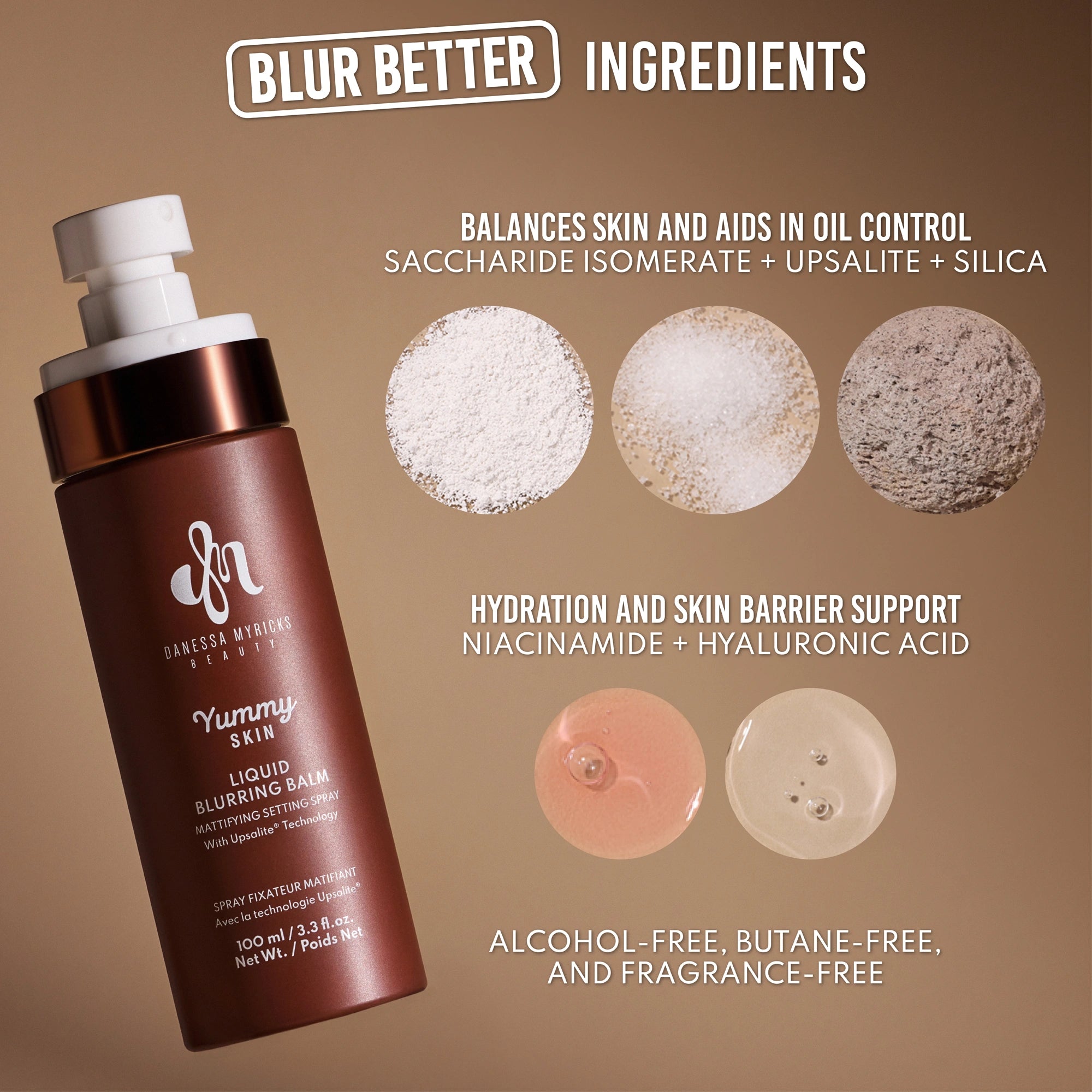 Danessa Myricks - Yummy Skin Liquid Blurring Balm Setting Spray - Tigerzzz - Shop