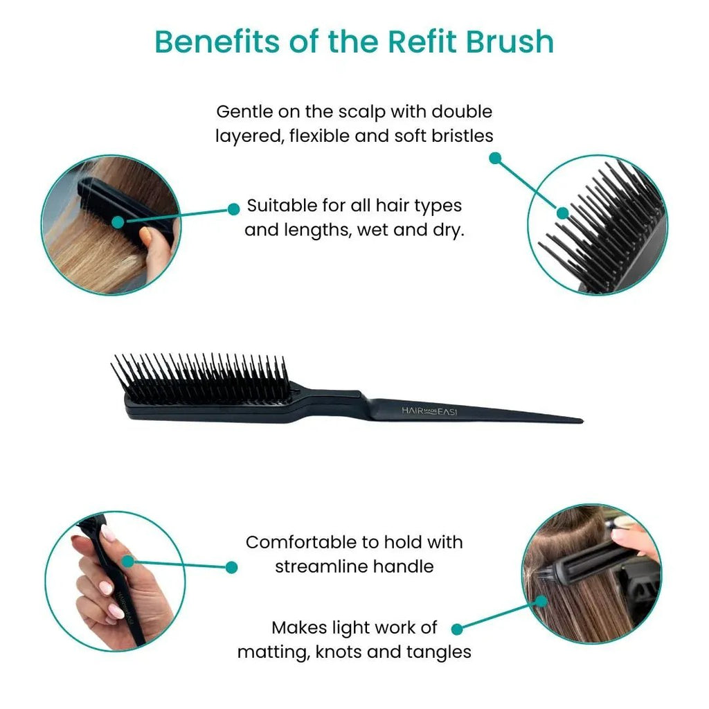 Hair made Easi: The Refit Brush - Haarbürste zur Haarentwirrung - Tigerzzz-Shop