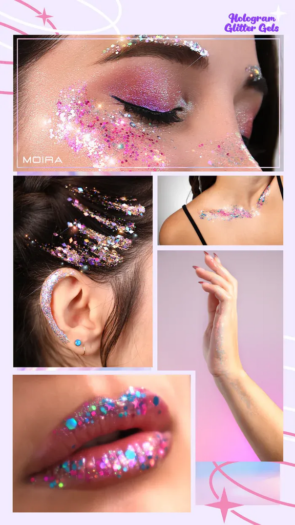 Moira Beauty Hologram Glitter Gel (vegan)