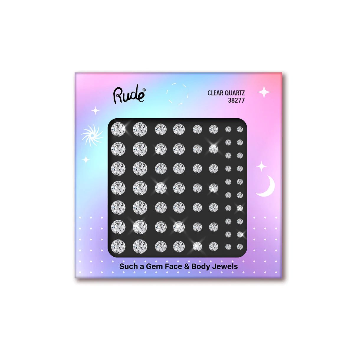 Rude Cosmetics - Such a Gem Face & Body Jewels, Clear Quartz - Tigerzzz-Shop