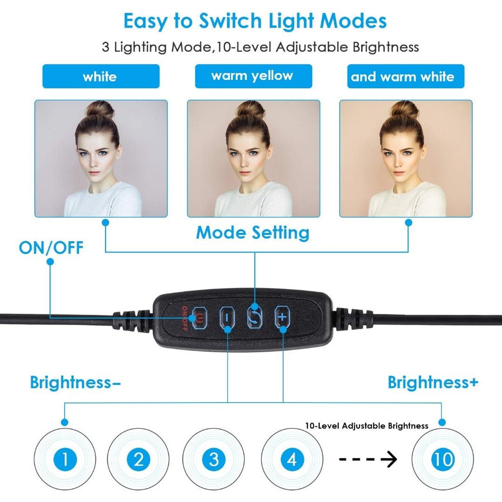 Tigerzzz Fill Light, Ringlicht, Licht für Beauty Blogger, Licht für Videocalls - Tigerzzz-Shop