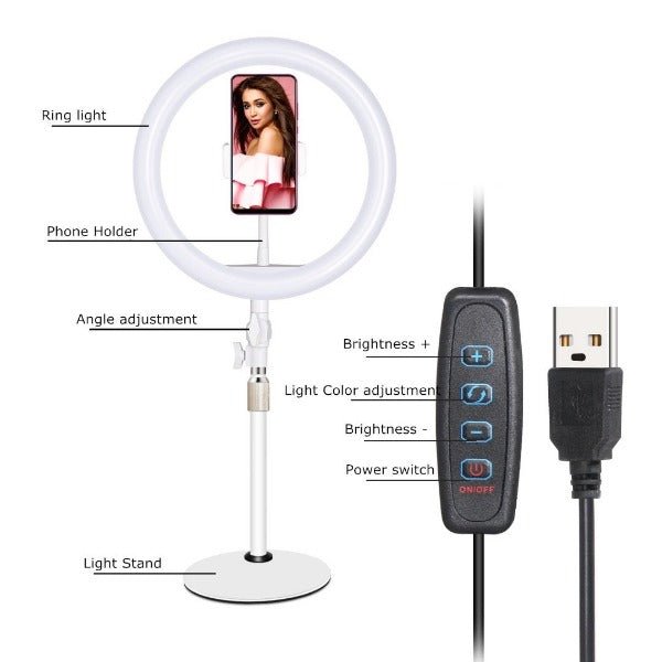 Tigerzzz Fill Light, Ringlicht, Licht für Beauty Blogger, Licht für Videocalls - Tigerzzz-Shop