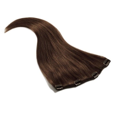 Tigerzzz-Stylists Clip-in Extensions: dunkelbraun Nr. 2, 40cm, 40gramm - Tigerzzz-Shop