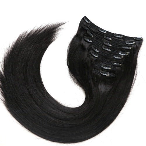 Tigerzzz-Stylists Clip-in Extensions: schwarz #1, 40cm, 120gr - Tigerzzz-Shop