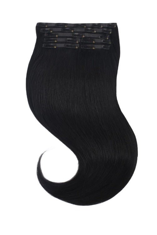 Tigerzzz-Stylists Clip-in Extensions: schwarz #1, 40cm, 120gr - Tigerzzz-Shop