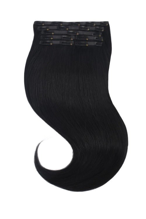 Tigerzzz-Stylists Clip-in Extensions: schwarz 1, bis 55cm, 220gr - Tigerzzz-Shop