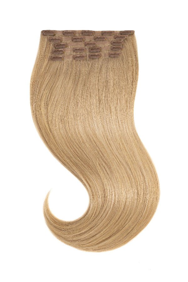 Tigerzzz-Stylists Echthaar Clip-in Extensions: Honigblond #16, 40cm, 120g