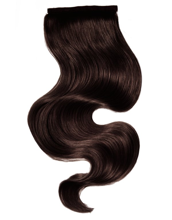Tigerzzz-Stylists Ponytail Extensions (dunkelbraun Nr. 2) 55cm, 100 Gramm - Tigerzzz-Shop
