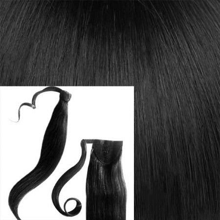Tigerzzz-Stylists Ponytail Extensions (schwarz Nr. 1) 55cm, 100 Gramm - Tigerzzz-Shop