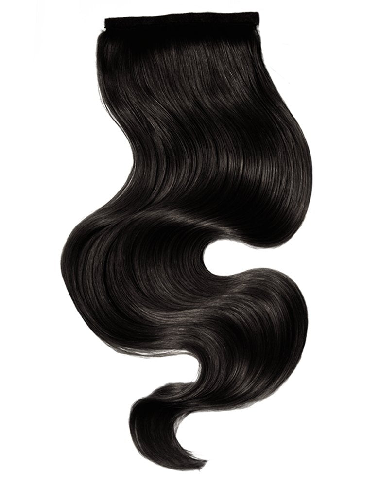 Tigerzzz-Stylists Ponytail Extensions (schwarzbraun Nr. 1b) 55cm, 100 Gramm - Tigerzzz-Shop