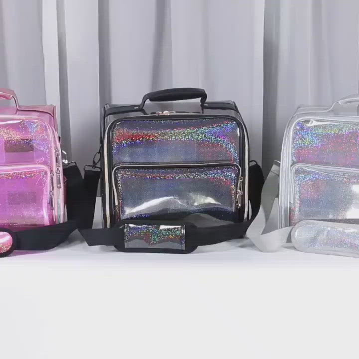 nylon beautycase, praktisches reise necessaire