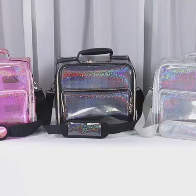 nylon beautycase, praktisches reise necessaire